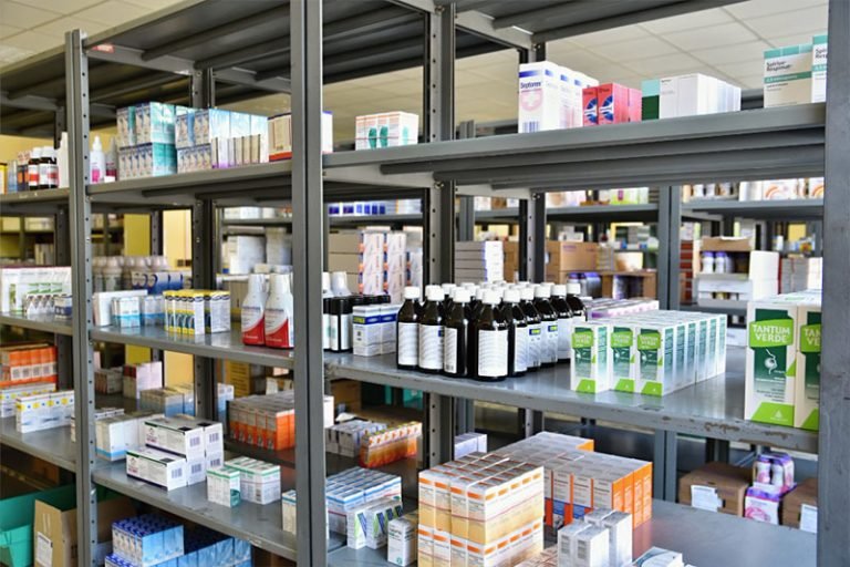 medicines inside normal pharmacy